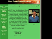 Tablet Screenshot of earpentertainmentservices.com